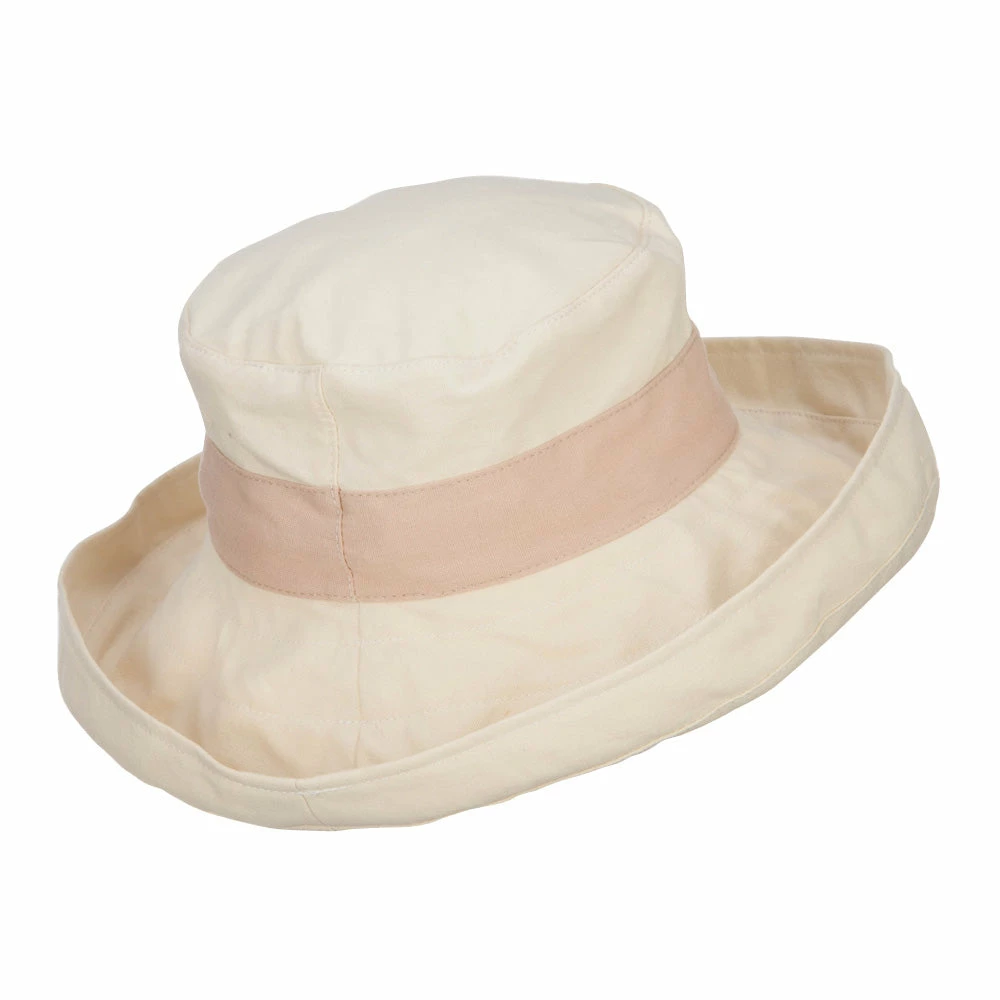 Jeanne Simmons Women's Canvas Crushable Roll Up Hat 5 Jeanne Simmons Women's Canvas Crushable Roll Up Hat - Image 3