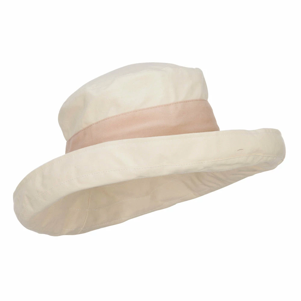 Jeanne Simmons Women's Canvas Crushable Roll Up Hat 6 Jeanne Simmons Women's Canvas Crushable Roll Up Hat - Image 4