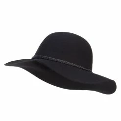 Jeanne Simmons Women's 3 Inch Wide Brim Wool Felt Hat