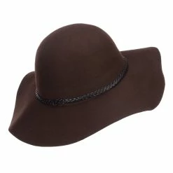 Jeanne Simmons Women's 3 Inch Wide Brim Wool Felt Hat -Adams Shop w3003fw olive 3