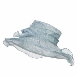 Something Special Bow Accent Flower Printed Organza Hat