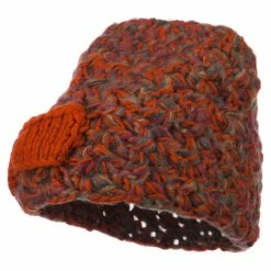 Jeanne Simmons Women's Bow Mix Yarn Acrylic Beanie 15 Jeanne Simmons Women's Bow Mix Yarn Acrylic Beanie -Adams Shop wa001ms orange 4