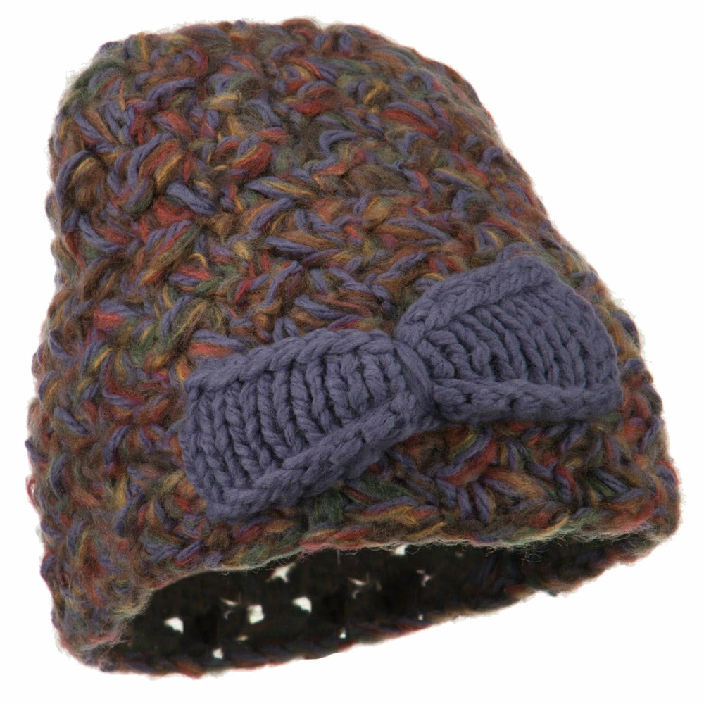 Jeanne Simmons Women's Bow Mix Yarn Acrylic Beanie 8 Jeanne Simmons Women's Bow Mix Yarn Acrylic Beanie - Image 6