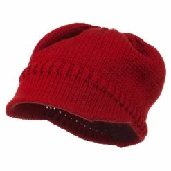Cheveux Woman's Knit Soft Beanie Visor