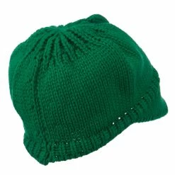 Cheveux Woman's Knit Soft Beanie Visor -Adams Shop wb004db emerald 3