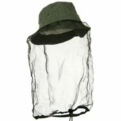 J Hat Washed Cotton Twill Mosquito Net Hat -Adams Shop wc001fr 4