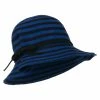 Something Special Striped Wool Felt Cloche 1 Something Special Striped Wool Felt Cloche -Adams Shop wd001cl blue 1
