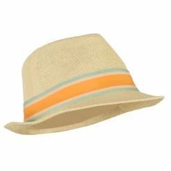 Jeanne Simmons Men's Wide Band Paper Braid Fedora -Adams Shop wd002cf ivory 4