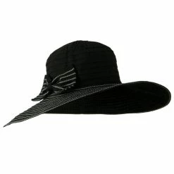 Jeanne Simmons Woman's Large Bow Wired Brim Hat