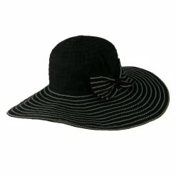 Jeanne Simmons Woman's Large Bow Wired Brim Hat 40 Jeanne Simmons Woman's Large Bow Wired Brim Hat -Adams Shop wl001fw 4