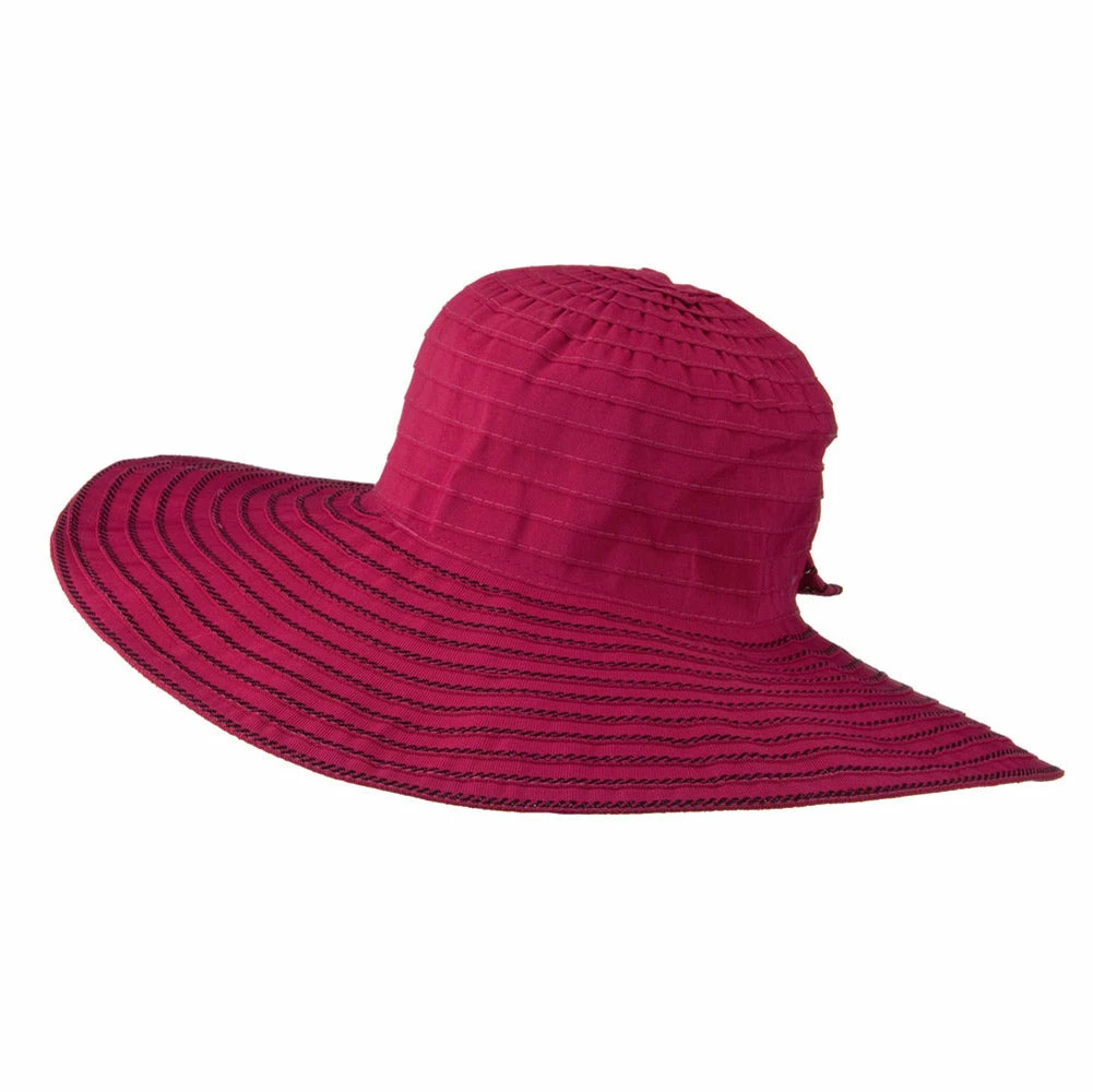 Jeanne Simmons Woman's Large Bow Wired Brim Hat 22 Jeanne Simmons Woman's Large Bow Wired Brim Hat - Image 20