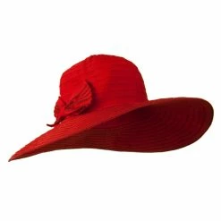 Jeanne Simmons Woman's Large Bow Wired Brim Hat 42 Jeanne Simmons Woman's Large Bow Wired Brim Hat -Adams Shop wl004fw 1