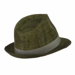Jeanne Simmons Men's Large Brim Paper Woven Fedora -Adams Shop wo001cf brown 3 3