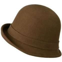 Jeanne Simmons Cloche Wool Felt Lily Accent With Rhinestone Stem Hat -Adams Shop wr001cl 2