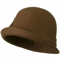 Jeanne Simmons Cloche Wool Felt Lily Accent With Rhinestone Stem Hat -Adams Shop wr001cl 4