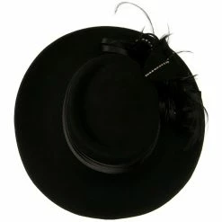 Something Special Wool Felt Dress Hat With Leaf Ribbon -Adams Shop wr001fp 5 1