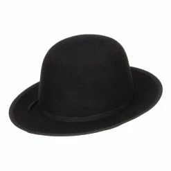 Jeanne Simmons Wool Felt Bowler Wide Brim Hat 16 Jeanne Simmons Wool Felt Bowler Wide Brim Hat -Adams Shop wr001tp black 3