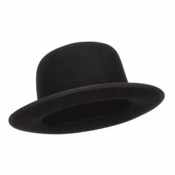 Jeanne Simmons Wool Felt Bowler Wide Brim Hat 15 Jeanne Simmons Wool Felt Bowler Wide Brim Hat -Adams Shop wr001tp black 4