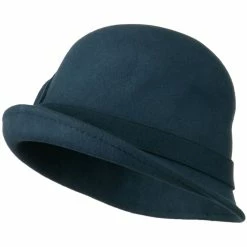 Jeanne Simmons Cloche Wool Felt Lily Accent With Rhinestone Stem Hat -Adams Shop wr002cl 4