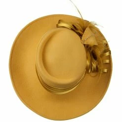 Something Special Wool Felt Dress Hat With Leaf Ribbon -Adams Shop wr002fp 5