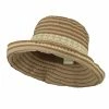 Jeanne Simmons Woman's Stripe Design Crushable Hat With Lace Accent 2 Jeanne Simmons Woman's Stripe Design Crushable Hat With Lace Accent -Adams Shop ws001ru brown 1