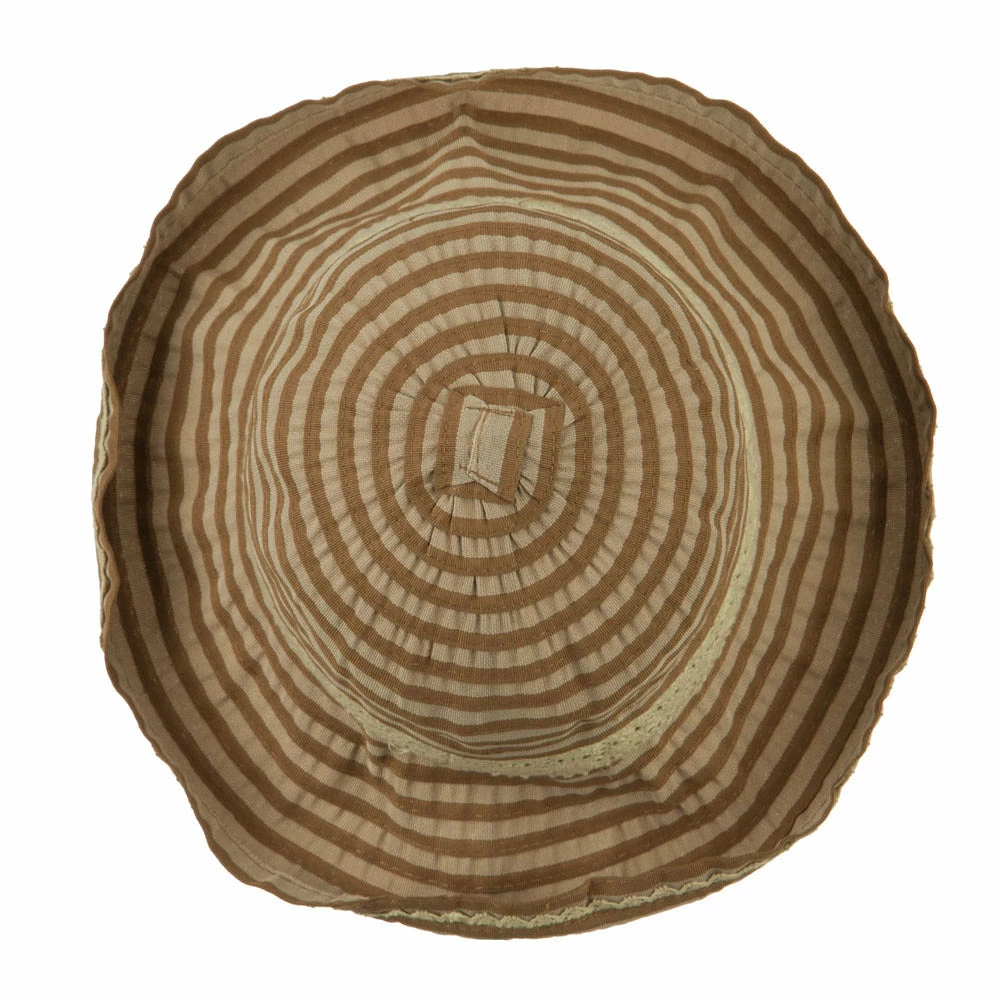 Jeanne Simmons Woman's Stripe Design Crushable Hat With Lace Accent 7 Jeanne Simmons Woman's Stripe Design Crushable Hat With Lace Accent - Image 5