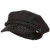 Jeanne Simmons Women's Stone Accent Greek Sailor Hat -Adams Shop wt001cb black 1