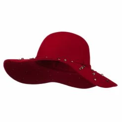 Something Special Wool Felt Studded Brim Hat