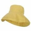 Jeanne Simmons Women's Turn Up Brim Cotton Linen Dressy Bucket Hat -Adams Shop wt001ru chartreuse 1