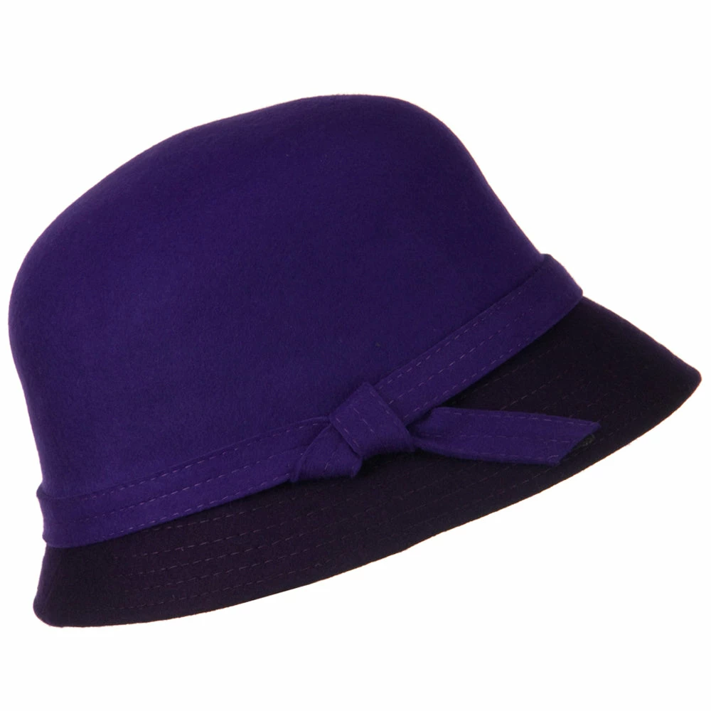 Something Special Wool Felt Two Tone Cloche Hat 9 Something Special Wool Felt Two Tone Cloche Hat - Image 7