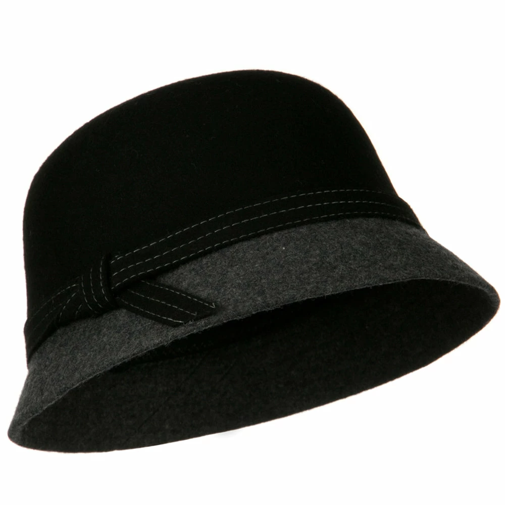 Something Special Wool Felt Two Tone Cloche Hat 13 Something Special Wool Felt Two Tone Cloche Hat - Image 11