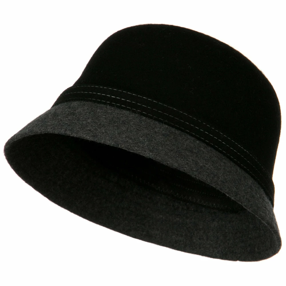 Something Special Wool Felt Two Tone Cloche Hat 15 Something Special Wool Felt Two Tone Cloche Hat - Image 13