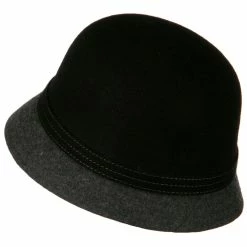 Something Special Wool Felt Two Tone Cloche Hat 35 Something Special Wool Felt Two Tone Cloche Hat -Adams Shop wt004cl 3