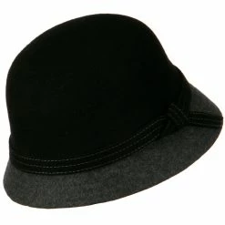 Something Special Wool Felt Two Tone Cloche Hat 33 Something Special Wool Felt Two Tone Cloche Hat -Adams Shop wt004cl 4