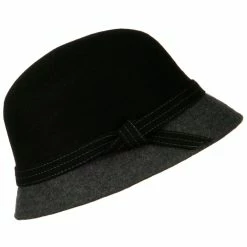 Something Special Wool Felt Two Tone Cloche Hat 36 Something Special Wool Felt Two Tone Cloche Hat -Adams Shop wt004cl 5