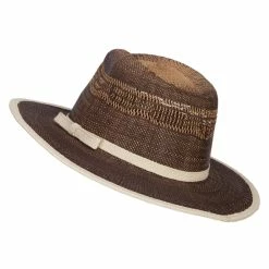 Jeanne Simmons Women's Woven Paper Fedora 8 Jeanne Simmons Women's Woven Paper Fedora -Adams Shop wv001mf brown 2