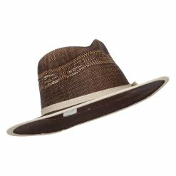 Jeanne Simmons Women's Woven Paper Fedora 10 Jeanne Simmons Women's Woven Paper Fedora -Adams Shop wv001mf brown 4