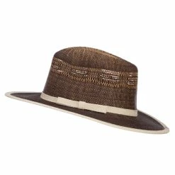 Jeanne Simmons Women's Woven Paper Fedora 11 Jeanne Simmons Women's Woven Paper Fedora -Adams Shop wv001mf brown 5