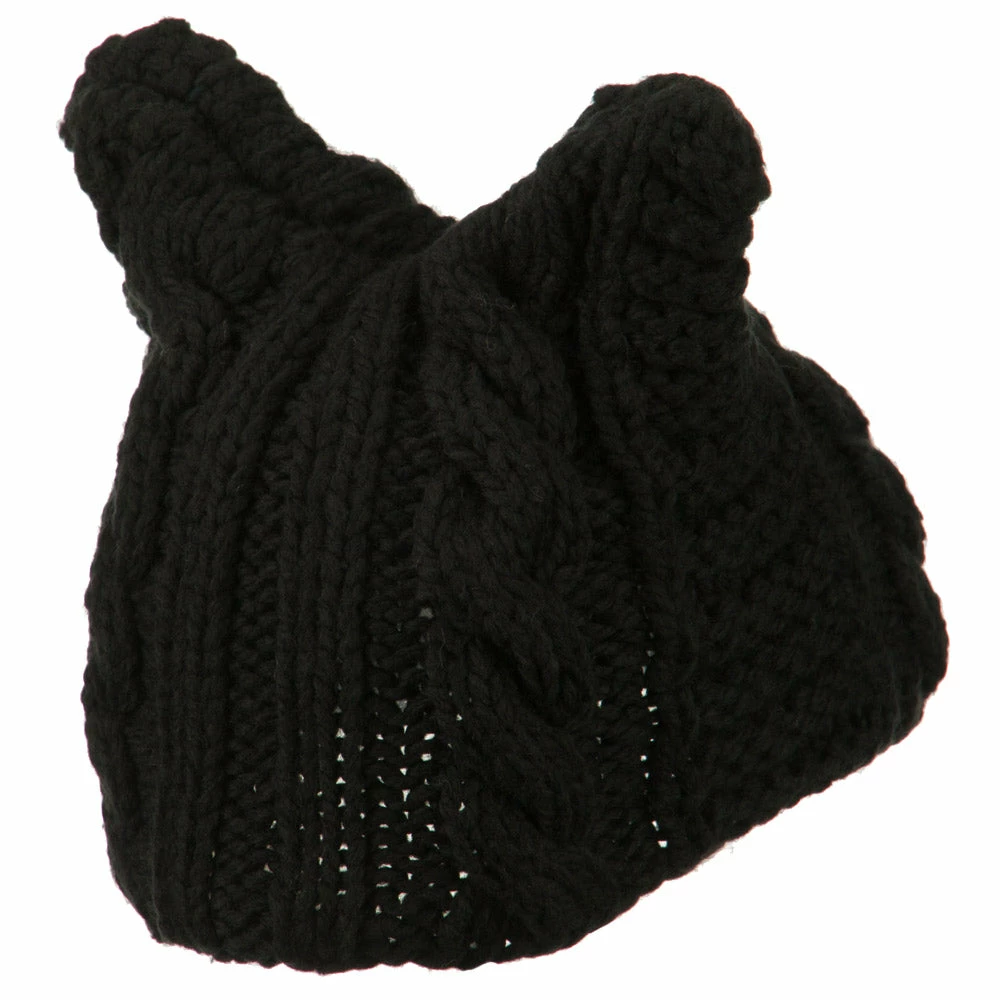 Jeanne Simmons Women's Acrylic Cable Knit Beanie 5 Jeanne Simmons Women's Acrylic Cable Knit Beanie - Image 3