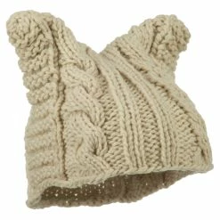 Jeanne Simmons Women's Acrylic Cable Knit Beanie 30 Jeanne Simmons Women's Acrylic Cable Knit Beanie -Adams Shop ww002ps cream 4