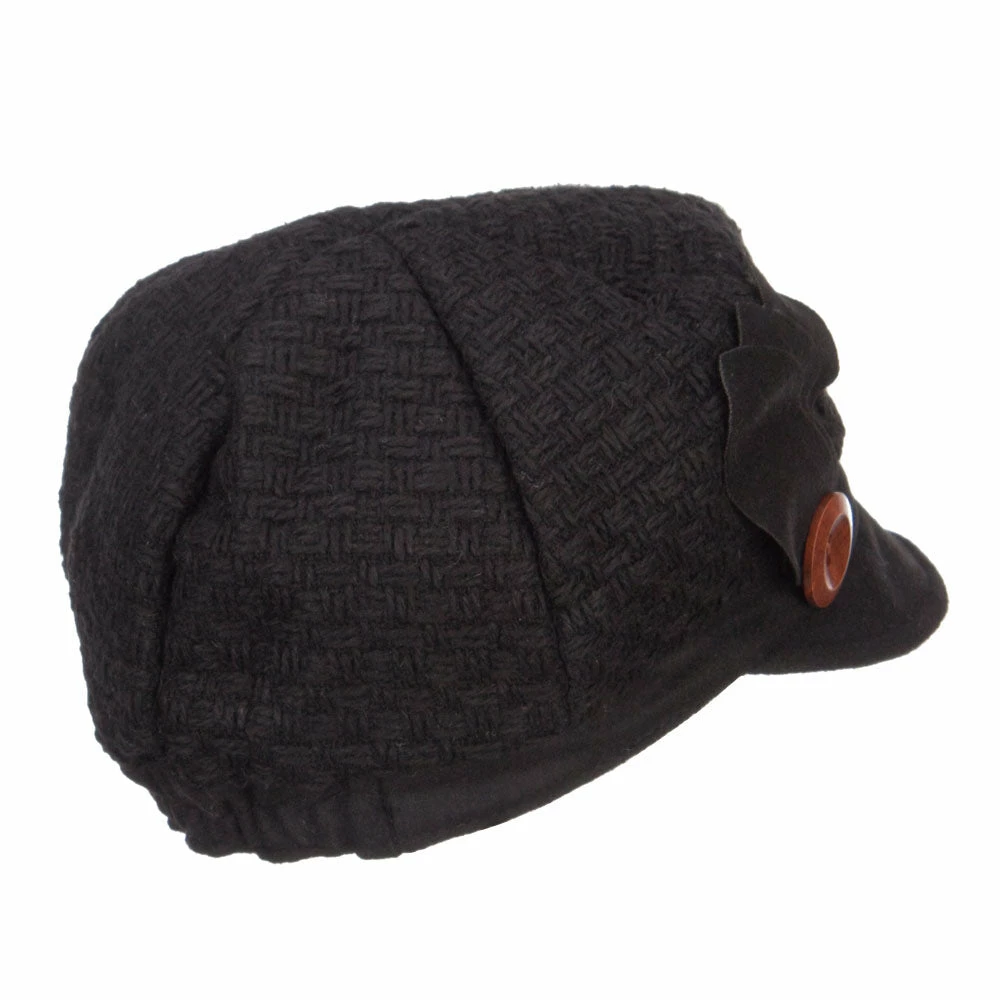 Jeanne Simmons Women's Textured Button Cabbie Cap 5 Jeanne Simmons Women's Textured Button Cabbie Cap - Image 3