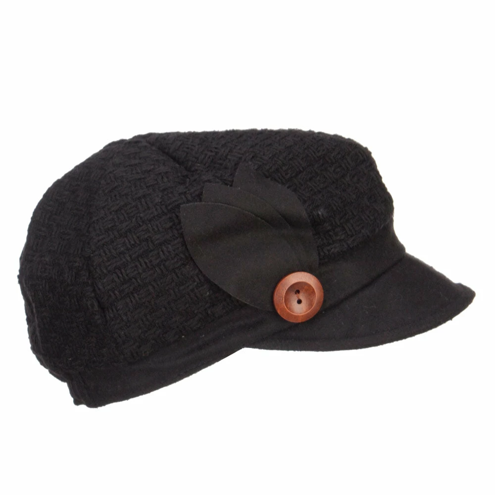 Jeanne Simmons Women's Textured Button Cabbie Cap 7 Jeanne Simmons Women's Textured Button Cabbie Cap - Image 5