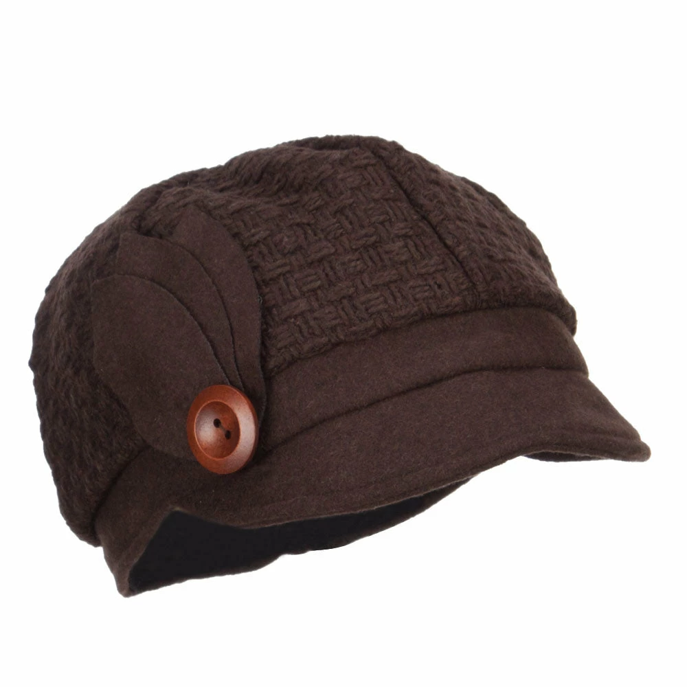 Jeanne Simmons Women's Textured Button Cabbie Cap 16 Jeanne Simmons Women's Textured Button Cabbie Cap - Image 14