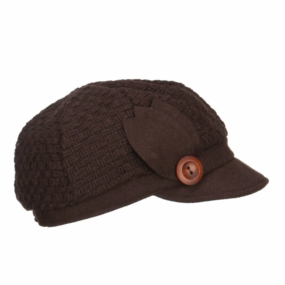 Jeanne Simmons Women's Textured Button Cabbie Cap 17 Jeanne Simmons Women's Textured Button Cabbie Cap - Image 15