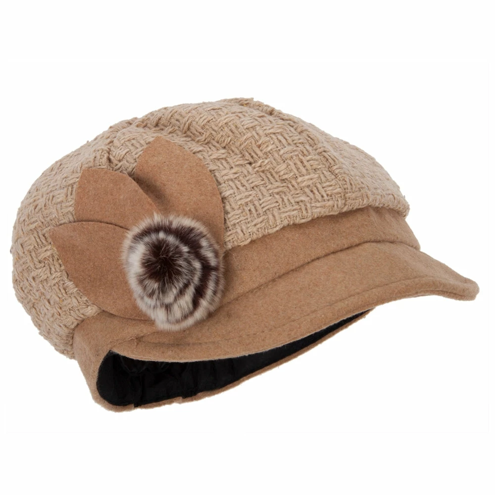 Jeanne Simmons Women's Textured Button Cabbie Cap 11 Jeanne Simmons Women's Textured Button Cabbie Cap - Image 9