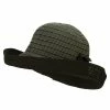 Jeanne Simmons Women's Designed Crushable Sun Hat -Adams Shop wz001cr black
