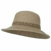 Jeanne Simmons Women's Wool Zig Zag Designed Crown 3 Inch Brim Yarn Bucket Hat -Adams Shop wz001tp beige 1 2