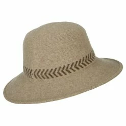 Jeanne Simmons Women's Wool Zig Zag Designed Crown 3 Inch Brim Yarn Bucket Hat 9 Jeanne Simmons Women's Wool Zig Zag Designed Crown 3 Inch Brim Yarn Bucket Hat -Adams Shop wz001tp beige 3 1