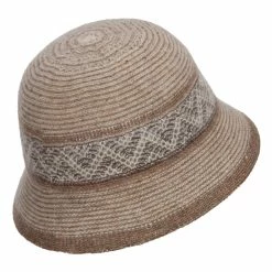 Jeanne Simmons Women's Yarn Blend Cloche Hat 24 Jeanne Simmons Women's Yarn Blend Cloche Hat -Adams Shop yb001cl beige 3