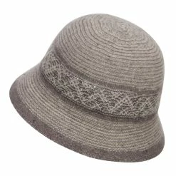 Jeanne Simmons Women's Yarn Blend Cloche Hat 28 Jeanne Simmons Women's Yarn Blend Cloche Hat -Adams Shop yb003cl grey 2